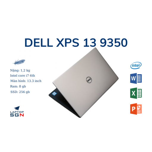 Dell XPS 13 9350 laptop văn phòng mỏng nhẹ cấu hình cao