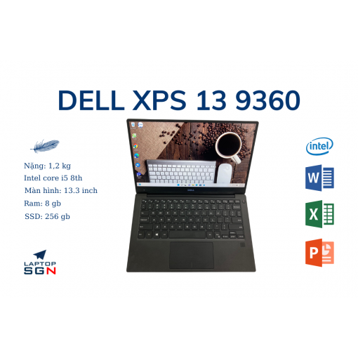Dell XPS 13 9360 mỏng nhẹ sang trọng